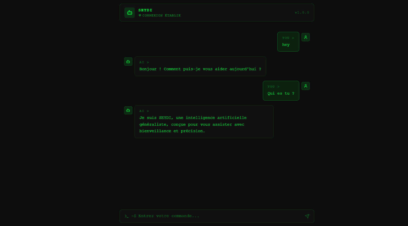 SEYDI — Chatbot IA
